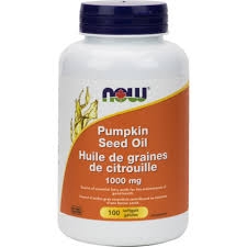 Now Huile de graines de citrouille 1000mg 100 gel.