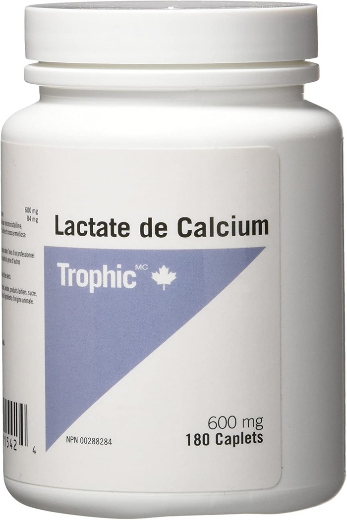 Trophic Calcium Lactate 180 capsules