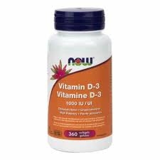 Now Vitamines D-3 180gélules