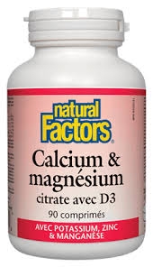 Natural Factors Calcium & Magnesium D3 180 comp