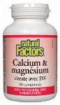 Natural Factors Calcium & Magnesium D3 180 comp