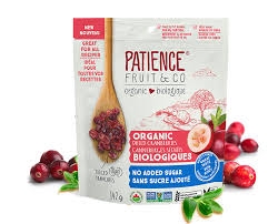 Patience Fruit & Co Canneberges bio sans sucre 142g