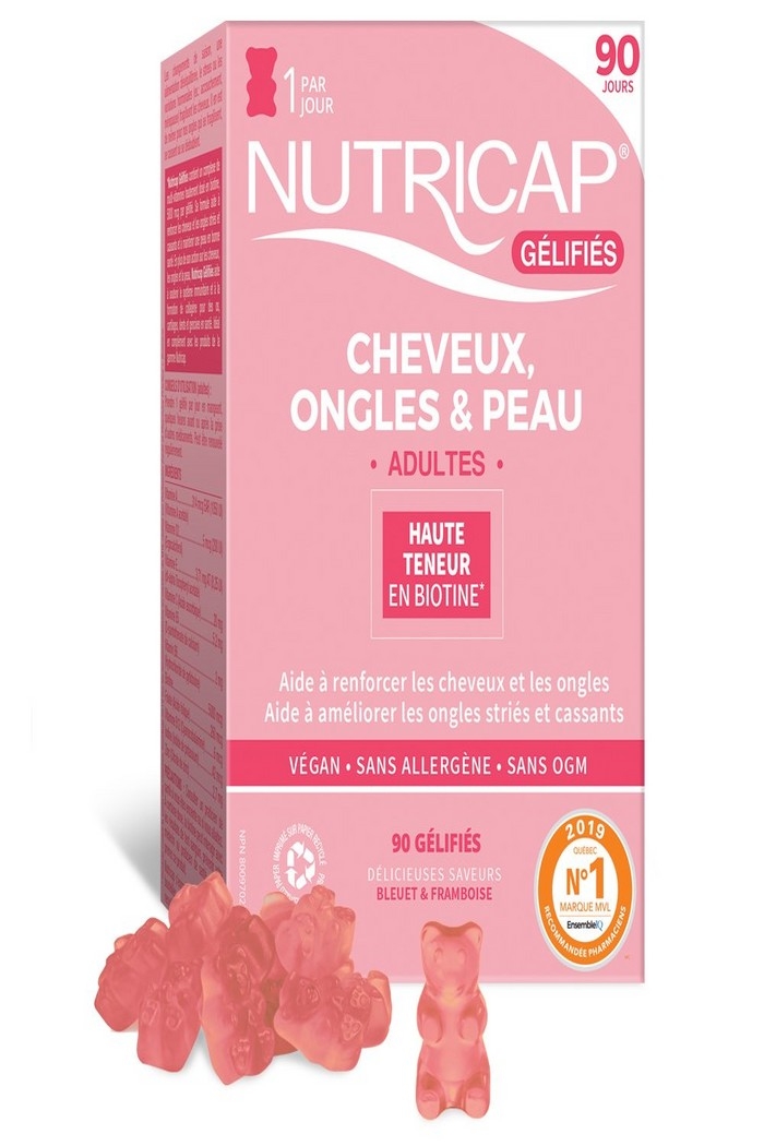 Nutricap Cheveux, ongles et peau 90 gélifiés