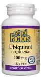 Natural Factors Ubiquinol CoQ10Active 100mg 120 gélules
