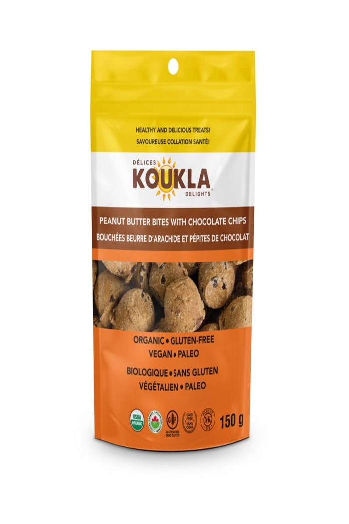 Koukla Bouchées Beurre d'arachide et pépites de chocolat 150g