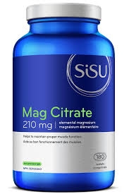 Sisu Mag Citrate 210mg 180 comprimés