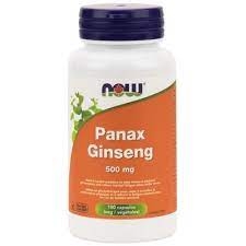 Now Panax Ginseng 500 mg 100caps.