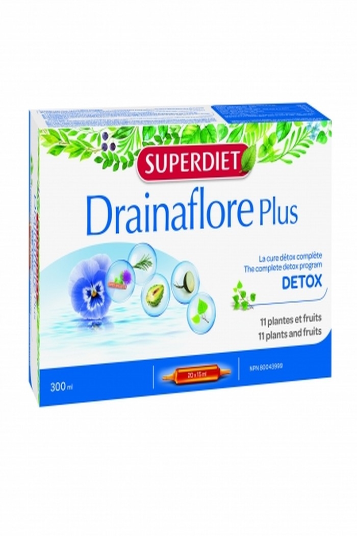 Superdiet Drainaflore plus 20 x 15ml