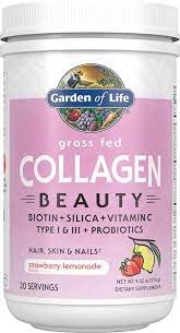 Garden of Life Collagène Beauté bovins nourris à l'herbe 270g saveur de limonade