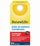 Renew Life Huile de poisson Cerebrum 30 gélules