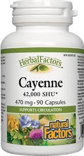 Natural Factors Cayenne 470mg 90 capsules