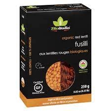 Bioitalia Fusilli de lentilles rouges 250g