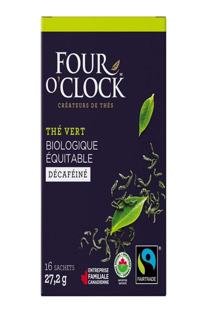 Four O'Clock thé vert décaféiné 16 sachets