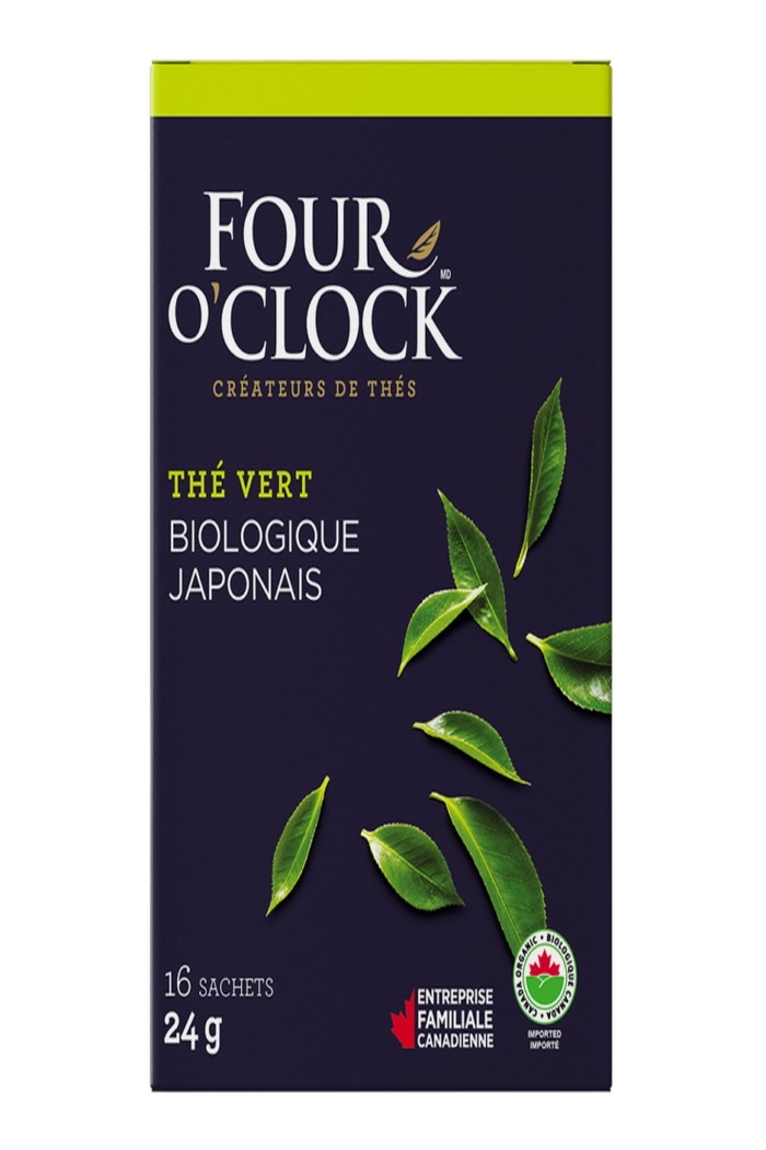 Four O'Clock thé vert bio Japonais 16 sachets