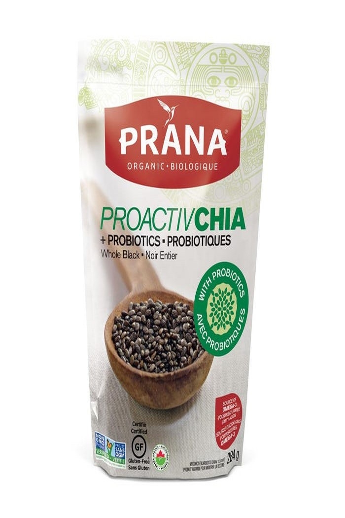 Prana Chia noir entier probiotiques 284 g