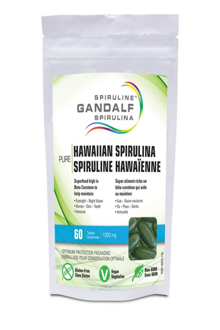 Flora Spiruline hawaïenne Gandalf 1000mg 120 comprimés