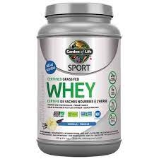 Garden of life Whey protéine de petit-lait vanille 1lb