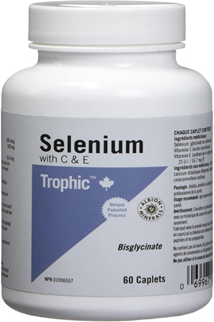 Trophic Sélénium avec vitamine C et vitmine E 60 comprimés