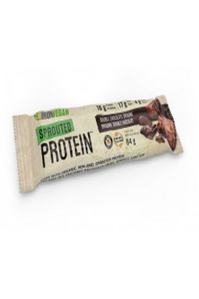 Iron Vegan Barre de protéines Brownie double chocolat 64g