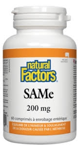 Natural factors Same 200 mg 30 comprimés