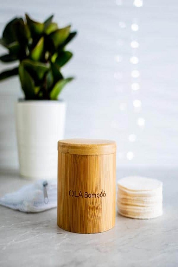 Ola Bamboo Coffret tampons démaquillants réutilisables