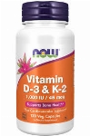 Now Vitamines D-3 et K-2 120 cap.