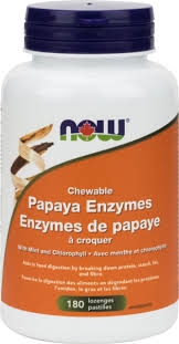 Now Enzymes de papaye 180 pastilles