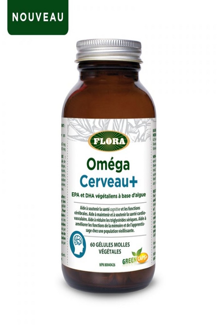 Flora Oméga Cerveau+ 60 gélules végé